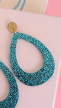 Charger l'image dans la galerie, Boucles d'oreilles pendantes goutte - turquoise