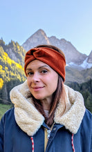 Charger l'image dans la galerie, Bandeau velours rouille