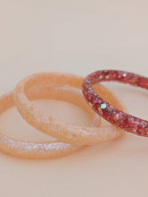 Charger l'image dans la galerie, Bracelet jonc résine orange irisé