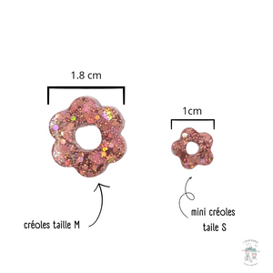 Boucle d'oreille fleur, collection élégante