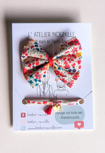 Bracelet/ barrette liberty rouge