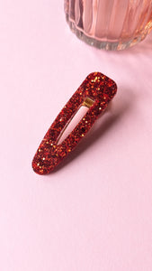 Barrette résine rouge