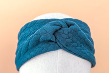 Charger l&#39;image dans la galerie, Winter Headband bleu paon
