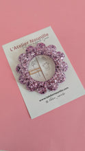 Charger l'image dans la galerie, Barrette ronde demi-queue violet polaire
