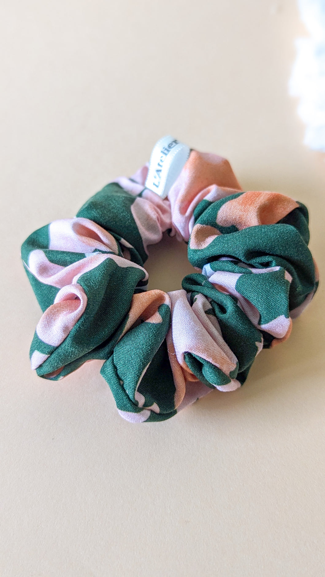 Chouchou vert/ corail