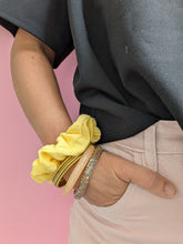 Charger l'image dans la galerie, Chouchou gaze de coton citron
