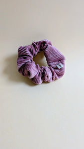 Chouchou velours vieux rose