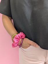 Charger l'image dans la galerie, Chouchou gaze de coton framboise/ grenadine
