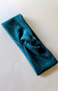 Bandeau velours vert sapin