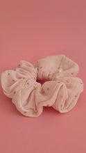 Charger l'image dans la galerie, Chouchou double gaze rose pois doré
